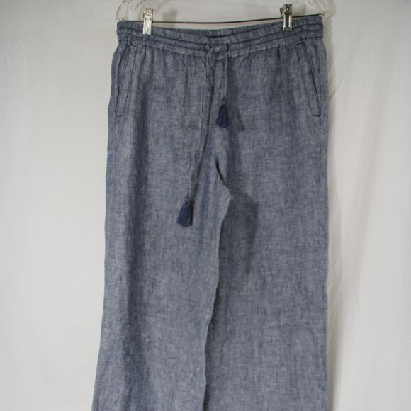 Talbots Blue Wide Leg Pants - Picture 1 of 9